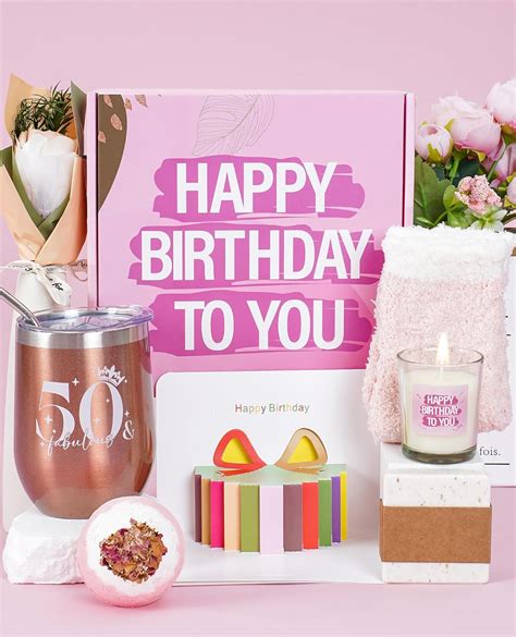 MEIGBFR 50th Birthday Gifts For Women 50 Year Old Birthday Gifts