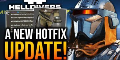 Glitch Unlimited Helldivers New Hotfix Update Warbond Leak