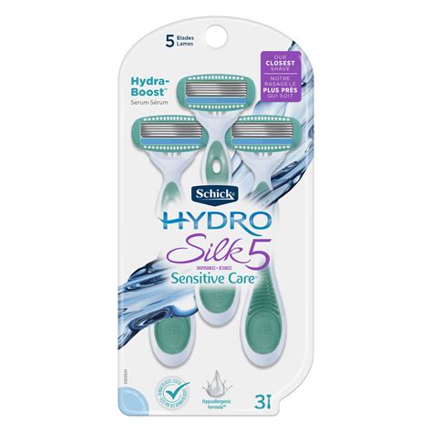 Schick Hydro Silk 5 Sensitive Care Women S Disposable Razors 3 Ct