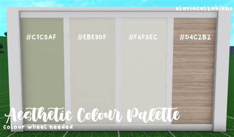 Aesthetic Bloxburg Colour Palette House Color Schemes Small House Layout House Color Palettes