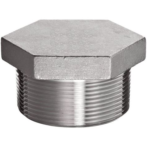 3 Npt 316 Stainless Steel Hex Head Plug 150 Fitting Coyote Gear