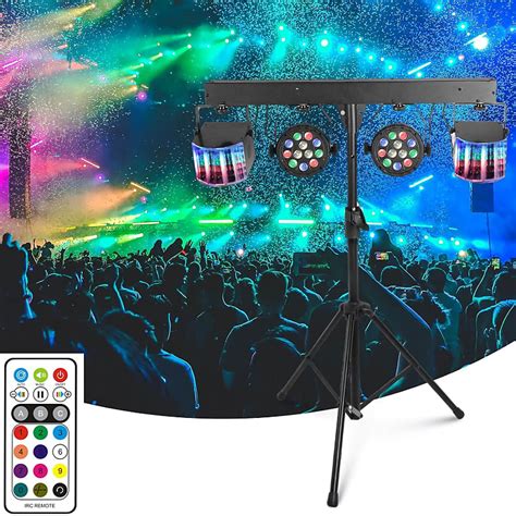 Dj Lights With Stand, Rgb Party Bar Light Set, Sound | Reverb