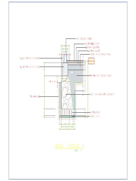 Detail Pondasi Menerus Model | PDF