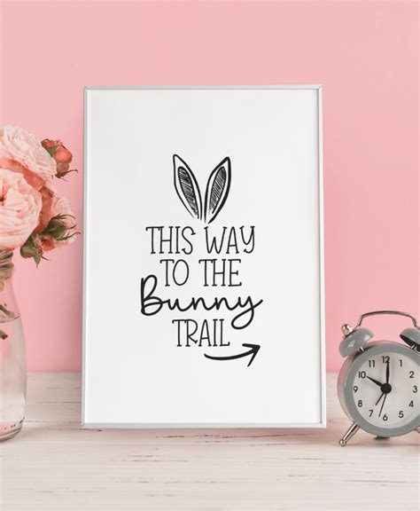 This Way To The Bunny Trail Svg Happiness Is Homemade