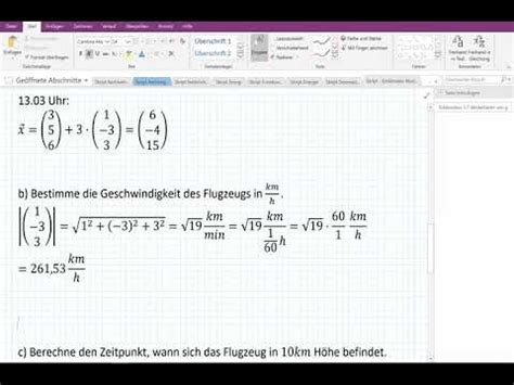 Klasse V Analytische Geometrie Modellieren Von Geradlinigen