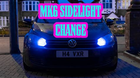 Vw Golf Mk6 Headlight Dipped Sidelight Bulb Change YouTube