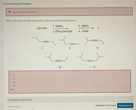 Solved What Is The Expected Major Product Of The Reaction Chegg