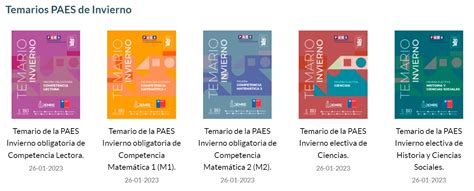 Publicaciones Prueba de Acceso a la Educación Superior PAES