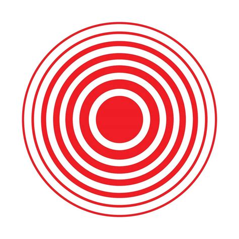 Red Pain Circle Icon Vector Art At Vecteezy