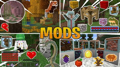 🙀top 7 Mejores Mods Addons Survival Para Minecraft Pe 117 Youtube