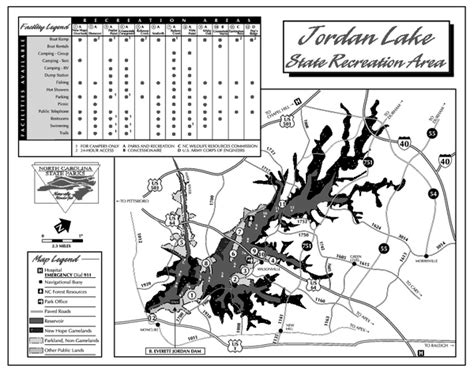 Jordan Lake Campground Map - Smyrna Beach Florida Map