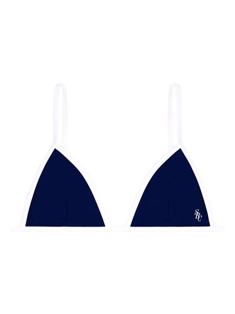 Sporty Rich Kate Bikini Top Blue FARFETCH UK
