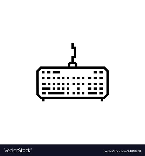 Keyboard icon computer component icon outline Vector Image