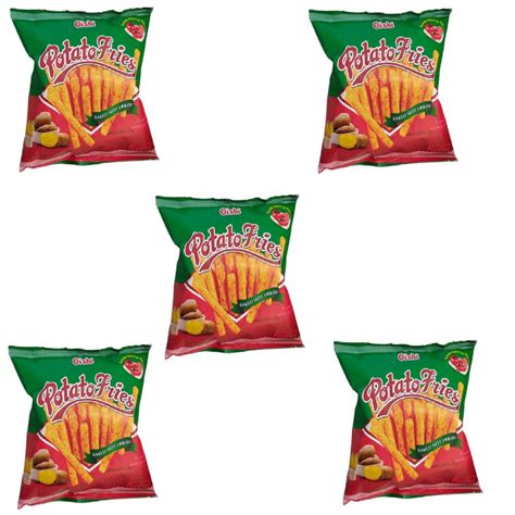 Bundle Of 5 Oishi Potato Fries Tomato Ketchup 50g Shopee Philippines