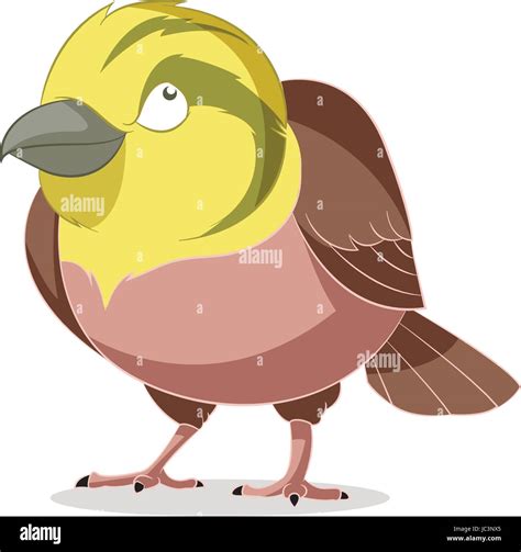 Cartoon Smiling Yellowhammer Stock Vector Image Art Alamy