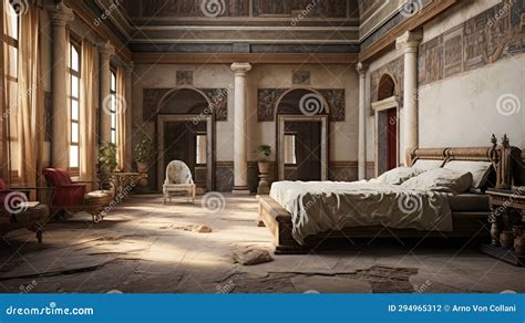 Time-Traveler S Retreat: Ancient Roman-Style Bedroom with Mosaic Floor ...