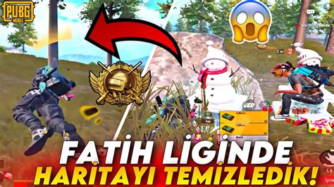 FATİH LİGİNDE HARİTAYI TEMİZLEDİK FULL RUSH RANK MAÇI PUBG MOBİLE