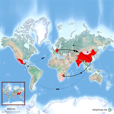 StepMap Hanse Trade Routes Landkarte für Deutschland