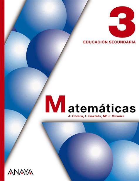 Matemáticas 3 9788466788663 Colera Jiménez José Gaztelu Albero Ignacio Oliveira