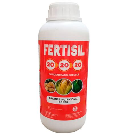 Fertisil 20 20 20 1l Fertilizante Foliar Con N P K Aqs