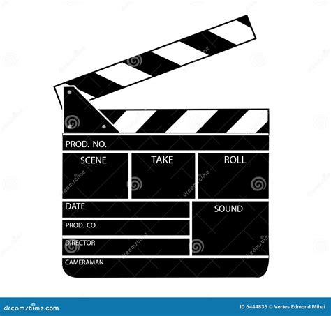 Movie Clapper Board Vector Royalty Free Stock Photo - Image: 6444835