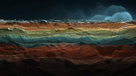 Premium AI Image Underground Colorful Layers Of Earth Seamless Ground