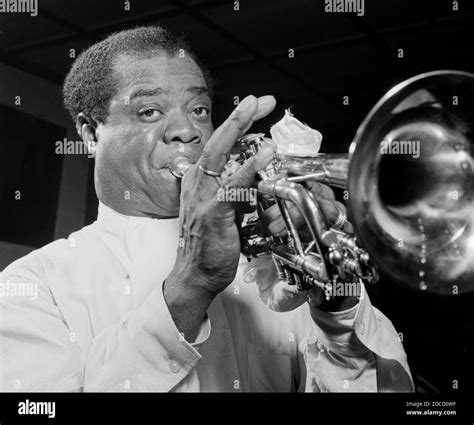 Louis Armstrong, American Jazz Musician Stock Photo - Alamy