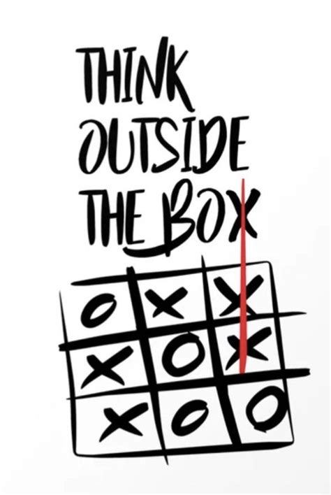 Think Outside The Box Quote Posters Thinking Outside The Box