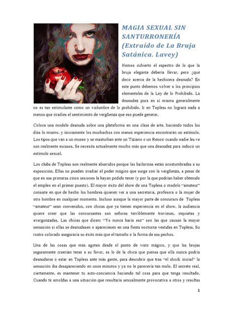 Magia Sexual Pdf Brujería Desnudez