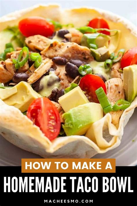 How To Make A Homemade Taco Bowl Recipe Mexican Food Recipes Healthy Bowls Recipes Dinner