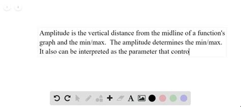 SOLVED:What is the amplitude of the sine function? What does this tell ...