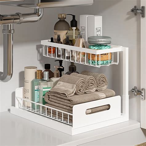 Amazon Aoresac Under Sink Organizer Metal Pull Out Cabinet