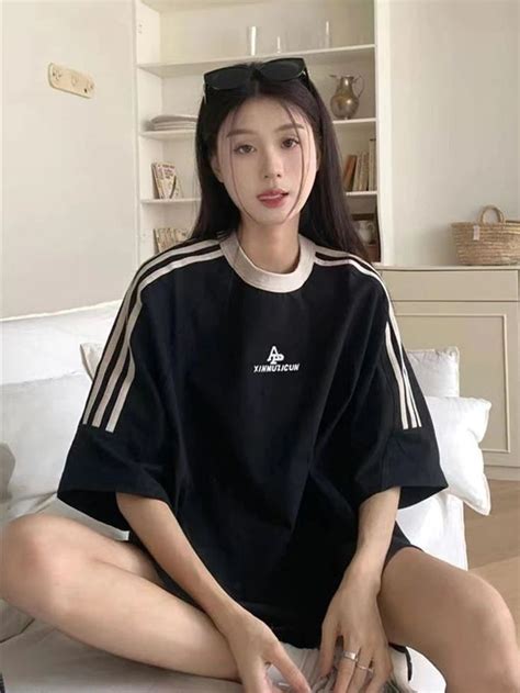 Sports Womens Oversized Retro T Shirt Oversized Tee Outfit Retro