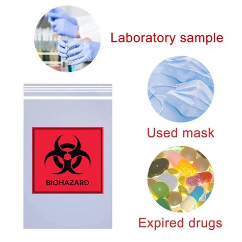 Laboratory Medical Biohazard Lab Plastic Specimen Transport Bag With