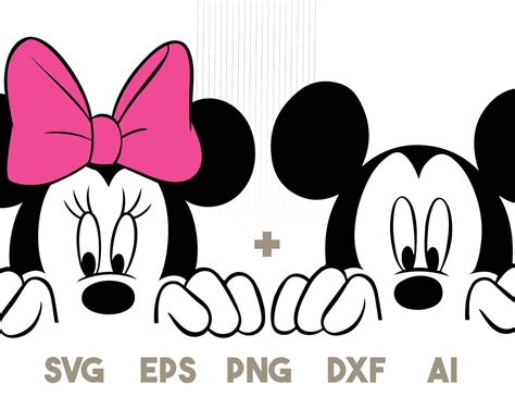 Cricut Mickey And Minnie Mouse Svg