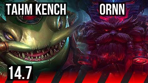 Tahm Kench Vs Ornn Top 40k Dmg 1035 Euw Master 147 Youtube