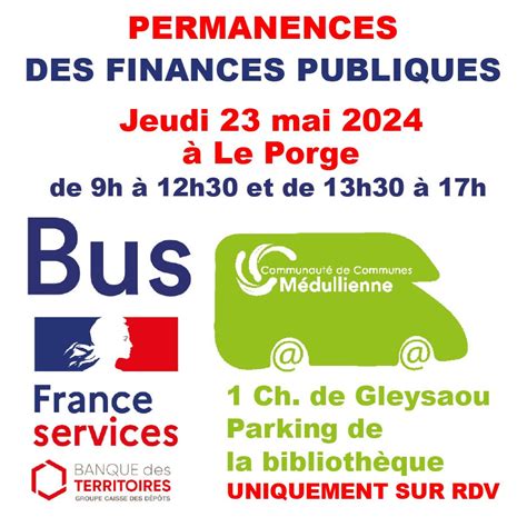 Bus France Services Permanences Finances Publiques En Mai