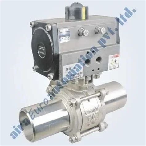 Pneumatic Pc Design Butt Weld Floating Ball Valve Size To