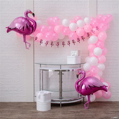 25 Ft Flamingo Balloon Garland Kit 101 Pc