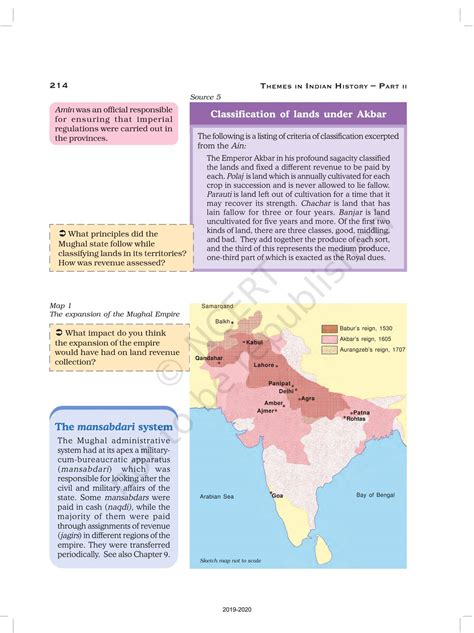 Peasants Zamindars And The State Ncert Book Of Class Themes In