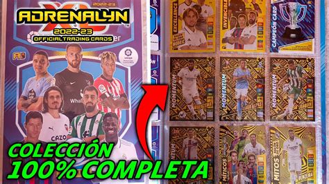 COLECCION 100 COMPLETA ADRENALYN XL 2022 23 LIGA SANTANDER YouTube