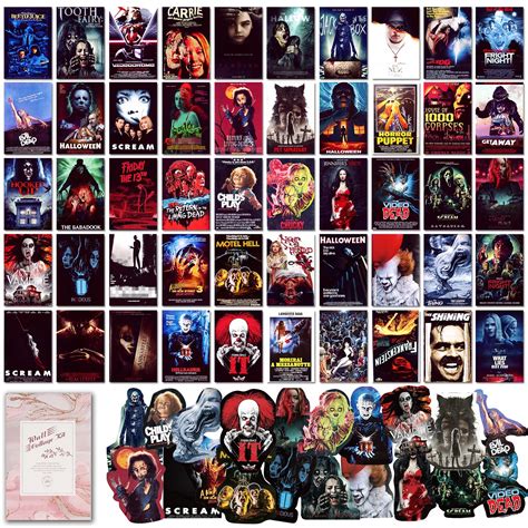 Classic Horror Movie Posters Collage