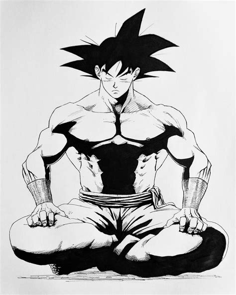 Son Goku Meditation By Darkogoku On Deviantart