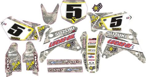 Suzuki Rmz Camuflada Decals Set Mxg One Best Moto Decals