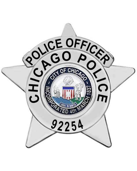 Chicago Police Badge Owl Badges