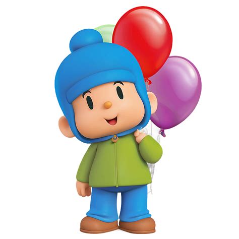 Pocoyo With Balloons Clipart Png 05232024