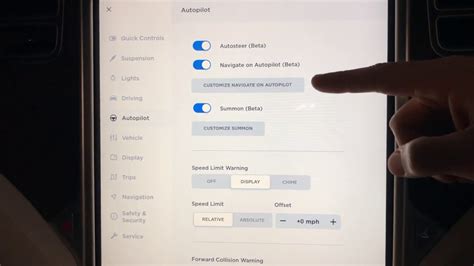 Tesla Software Update Navigate On Autopilot New Features And Settings