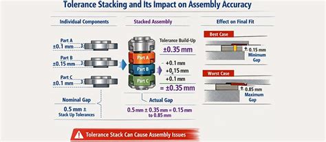 tolerance stacking   impact  assembly accuracy