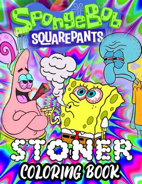 Spongebob Stoner Coloring Book Cool Gifts For All Fans Of Etsy