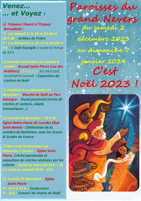 Pour Noël venez et voyez Paroisse de la Sainte Famille